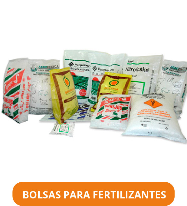 BOLSAS DE POLIETILENO PARA FERTILIZANTES